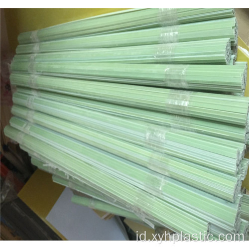 Strip datar fiberglass FR4 hijau permukaan halus